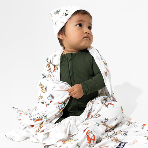 santas-workshop-bamboo-swaddle-beanie-set-Bellabu Bear at Sophia's StyleSwaddle & Beanie-1